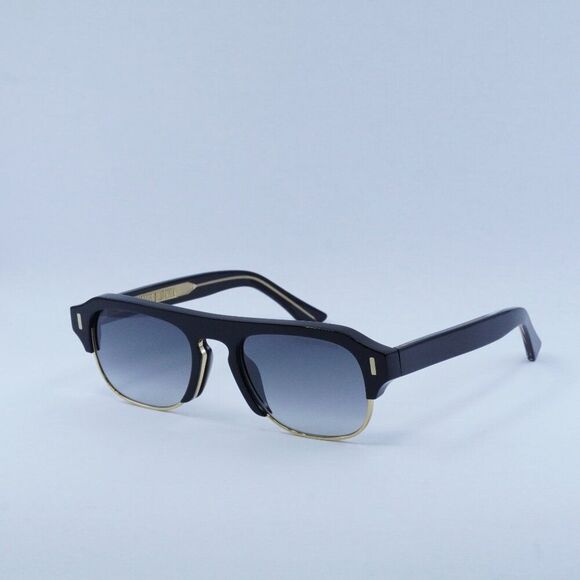 🕶️ New Cutler and Gross CG1353S 001 Sunglasses - Black on Crystal Frame - Picture 1 of 10